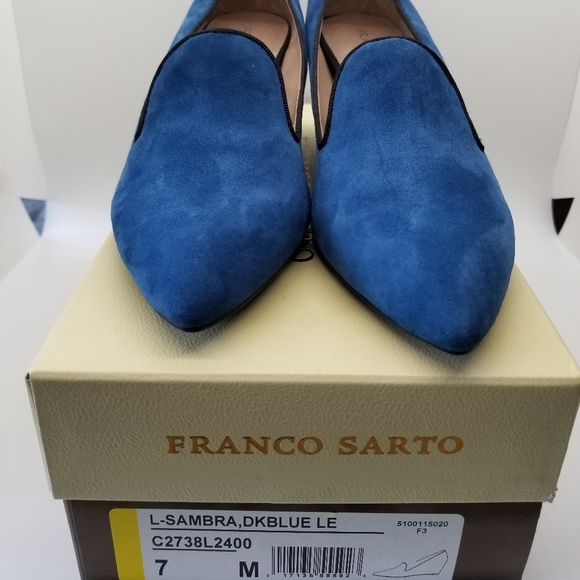 Franco Sarto Sambra Wedge Heel - Dark Blue Size 7M - Picture 3 of 5
